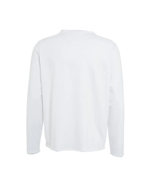 STEFAN BRANDT Sweatshirt mit abgerundetem saum und rundhalsausschnitt in White für Herren