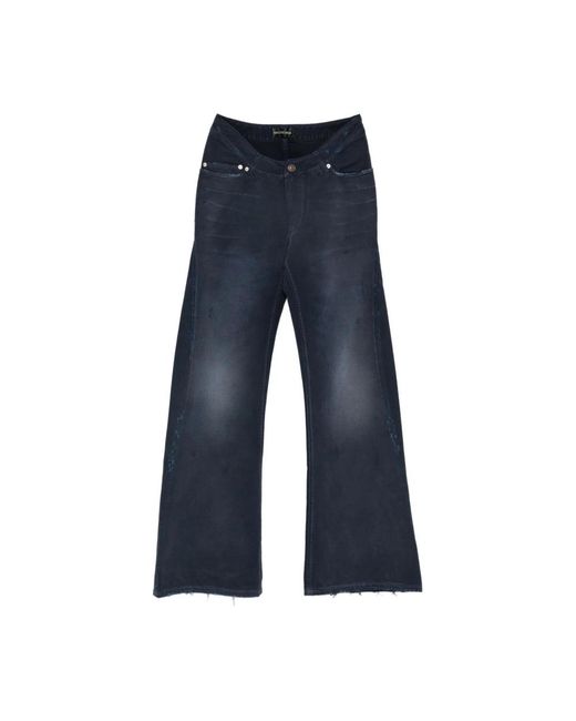 Balenciaga Blue Wide Jeans