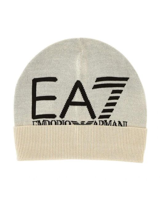 EA7 Accessoires ,Visibility Beanie in het Natural voor heren