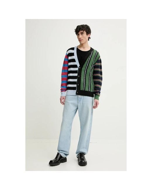 Desigual Midstripes Vest in het Green voor heren