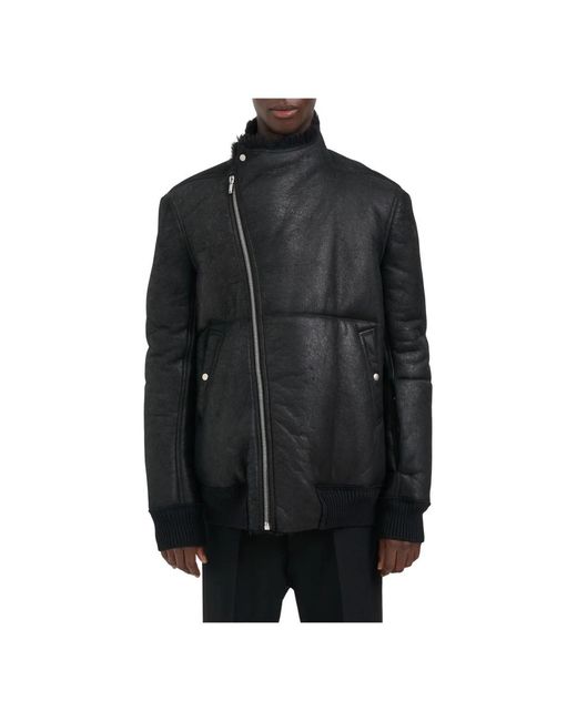 Rick Owens Black Winter Jackets