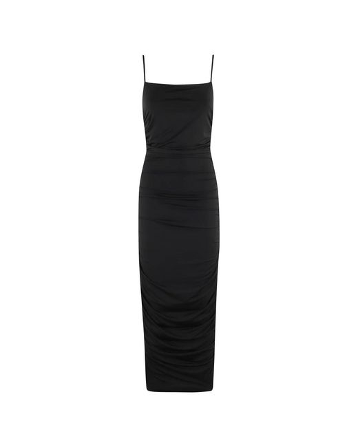 Midi Dresses Michael Kors de color Black