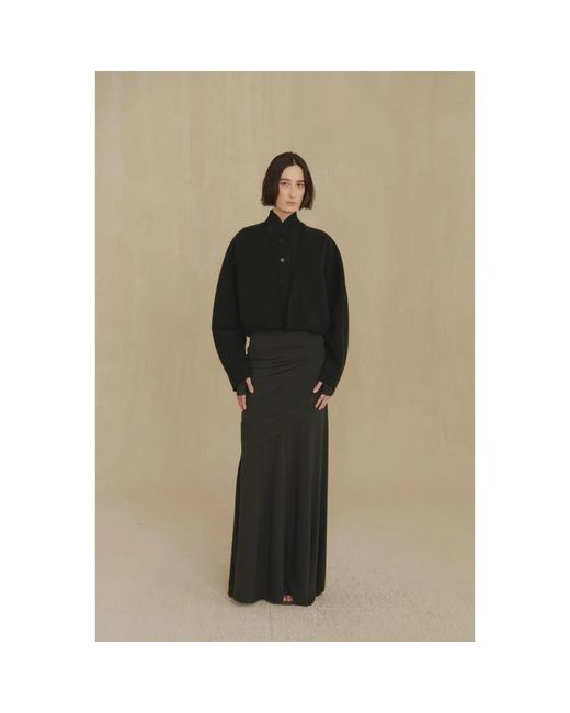 Cortana Black Maxi Skirts