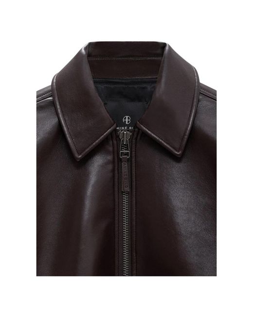 Anine Bing Black Bomber Jackets