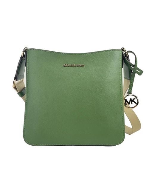 Michael Kors Green Grüne leder umhängetasche mit rückentasche