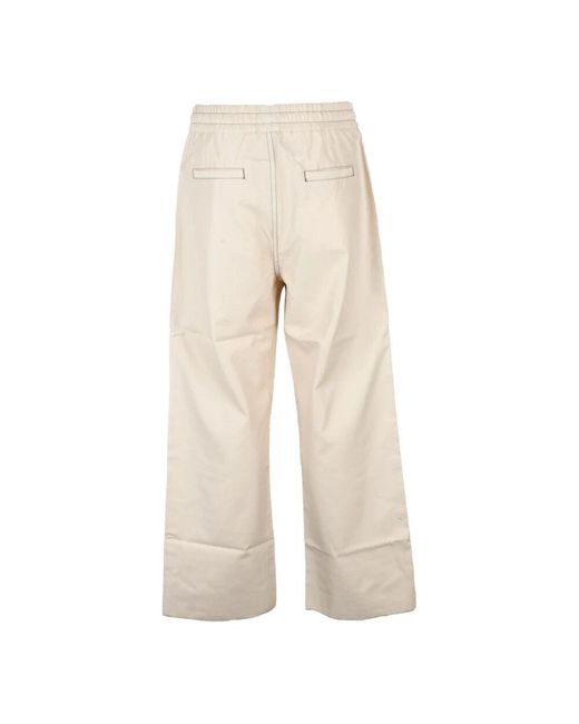 Wide Trousers di Sunnei in Natural da Uomo
