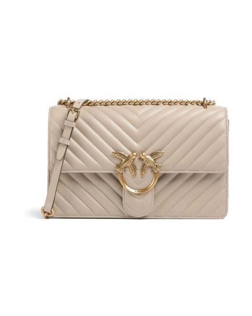 Pinko Natural Shoulder Bags