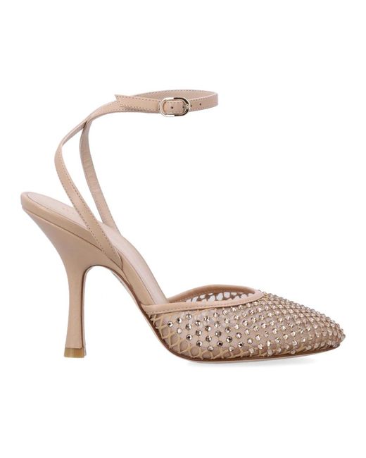 Stuart Weitzman Pink Bareitall Shine Pump