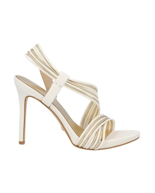 Guess Metallic Eco-Leder High Heel Sandalen Mit Laminierten Details