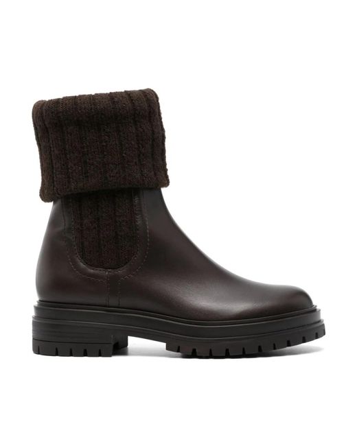 Gianvito Rossi Black Chelsea Boots