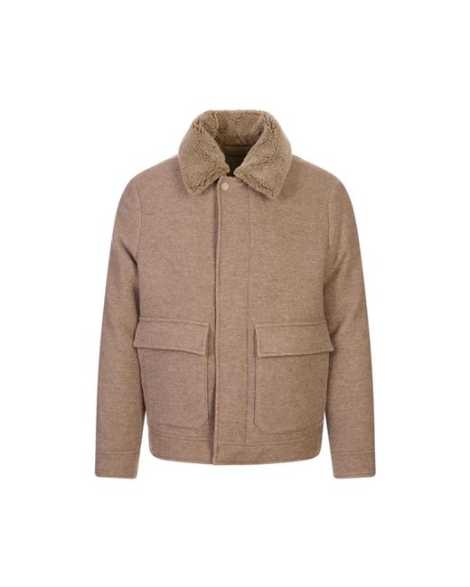 Canali Brown Winter Jackets for men