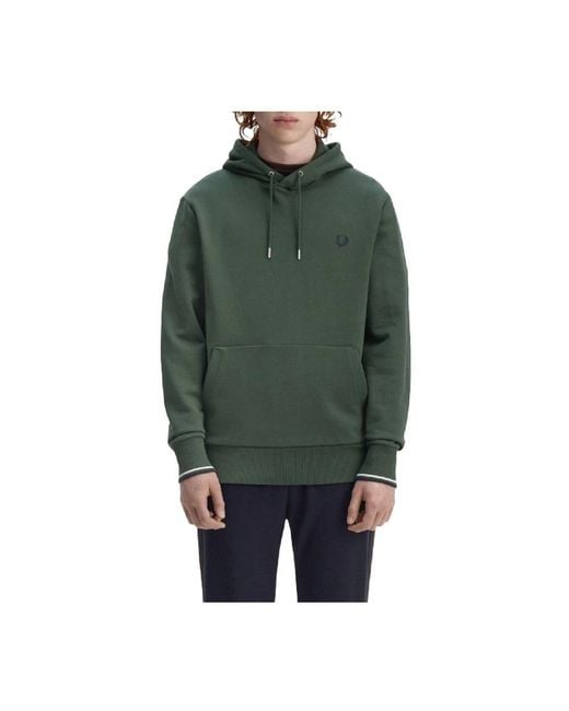 Fred Perry Hoodie in het Green voor heren