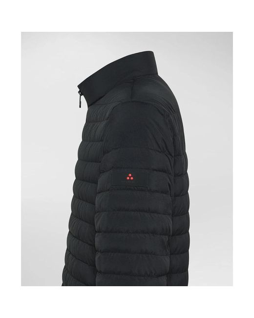 Peuterey Jassen ,Zwart ,Leer Jacket Flobots 02 in het Black voor heren