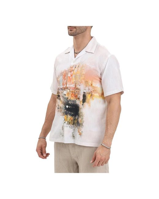 SELECTED Kurzarmhemd in White für Herren