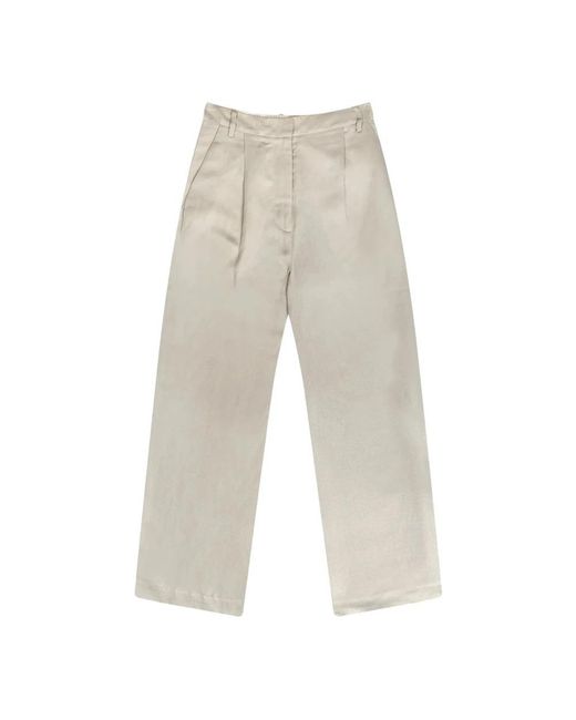 Munthe Gray Straight Trousers