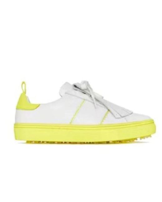 G/FORE Yellow Kiltie disruptor sneakers