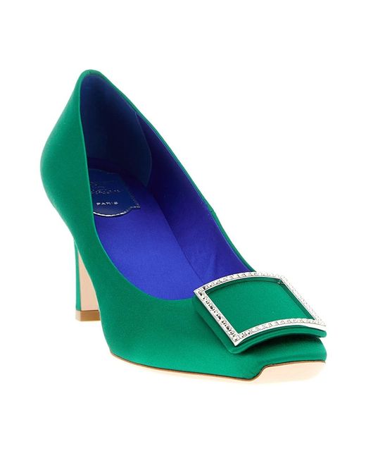 Roger Vivier Green Pumps