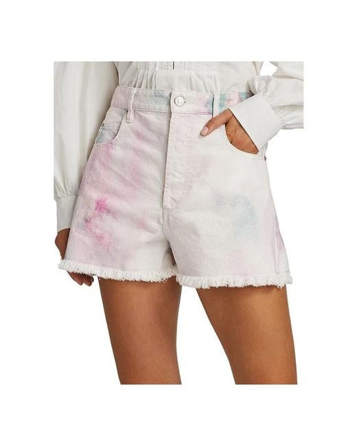 Isabel Marant White Denim Shorts