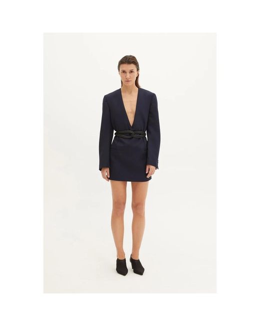 Halfboy Kleedjes ,Grijs ,Grijze Blazer Jurk in het Black