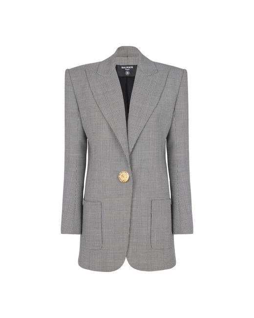 Balmain Blazers in het Gray