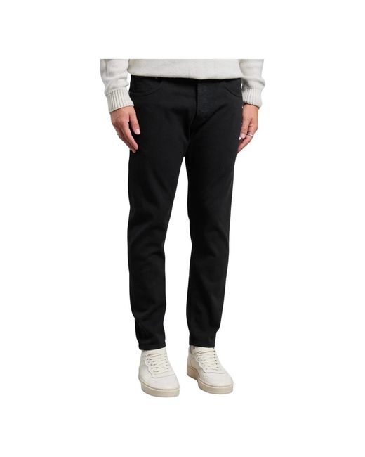 Straight Jeans Dondup de hombre de color Black