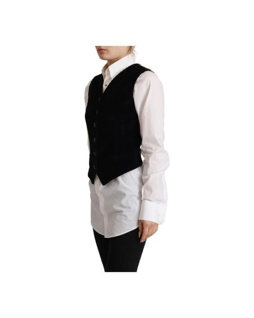 Dolce & Gabbana Black Waistcoats
