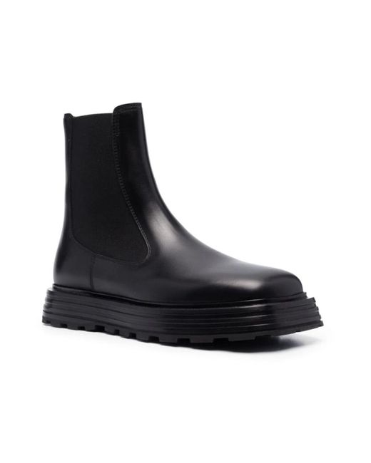 Jil Sander Black Chelsea Boots for men