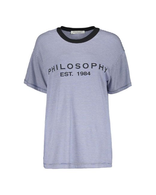 Philosophy Di Lorenzo Serafini Blue T-Shirts