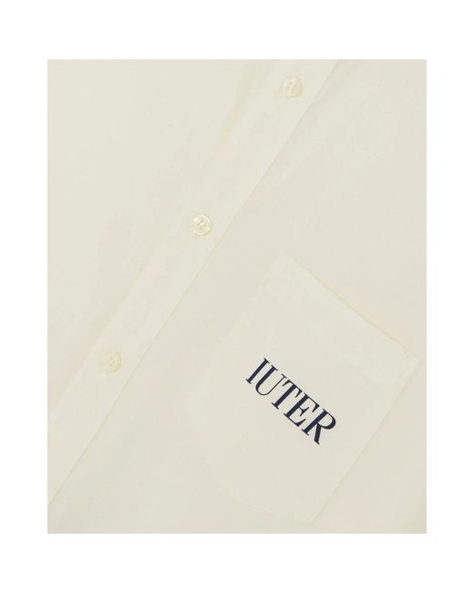 Iuter White Short Sleeve Shirts for men