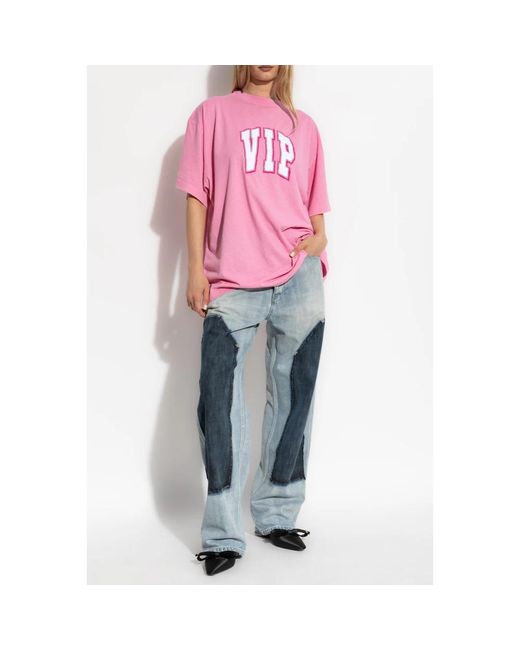 Balenciaga Blue Jeans Mit Vintage-Effekt