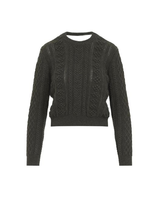 Jil Sander Black Round-Neck Knitwear