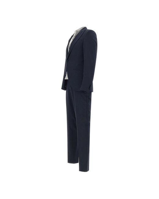Corneliani Blue Single Breasted Suits for men