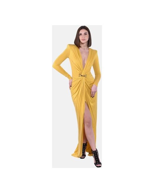 Elisabetta Franchi Metallic Maxi Dresses
