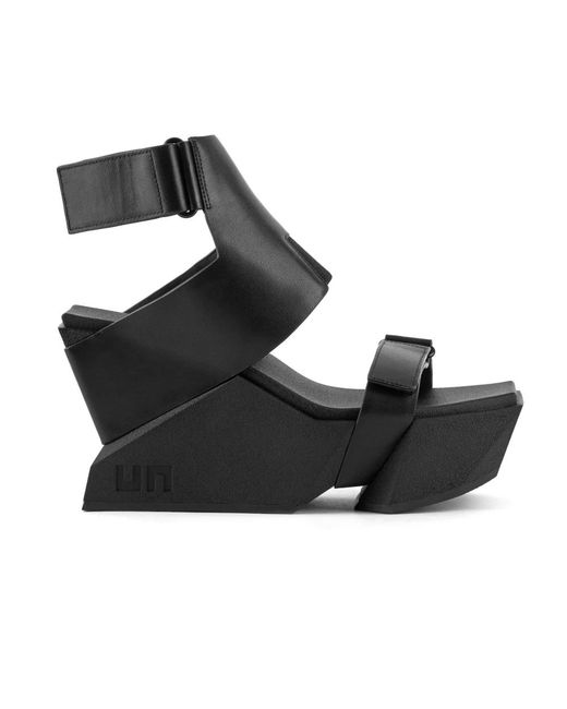 United Nude Black Wedges
