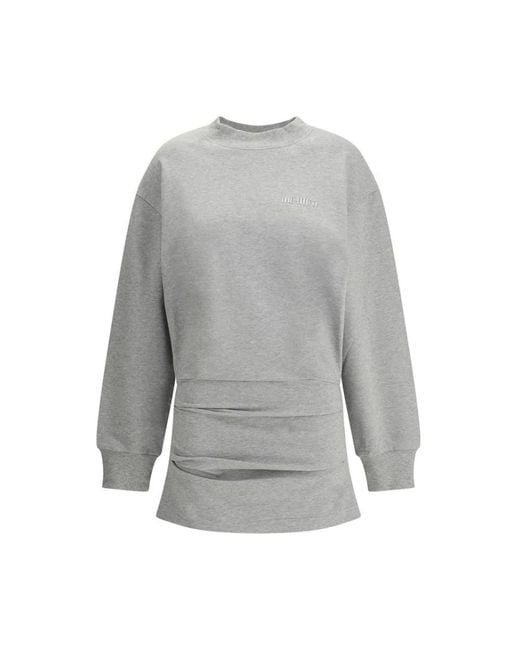 The Attico Gray Short Dresses
