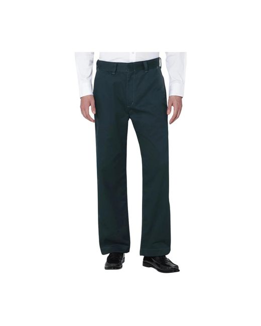 Needles Broeken ,Groen ,Katoen Work Pant Pe/C Twill in het Blue voor heren