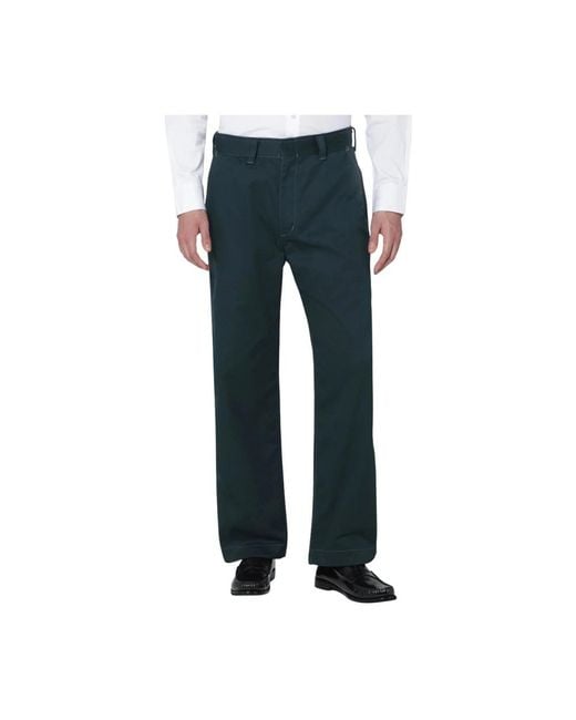 Needles Broeken ,Groen ,Katoen Work Pant Pe/C Twill in het Blue voor heren