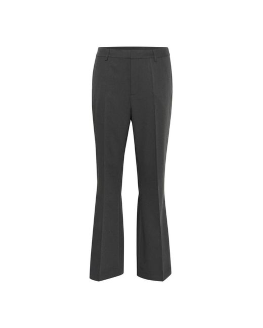 Kaffe Gray Wide Trousers