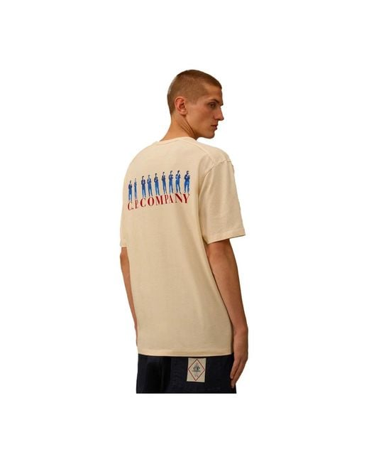 C P Company T-Shirts in het Natural voor heren