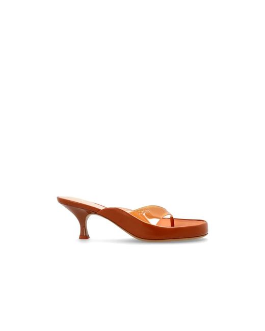 Chloé Brown Heeled Mules