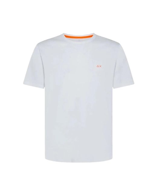 Sun 68 White T-Shirts for men