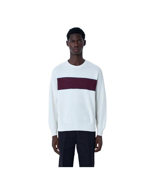 Visvim White Round-Neck Knitwear for men