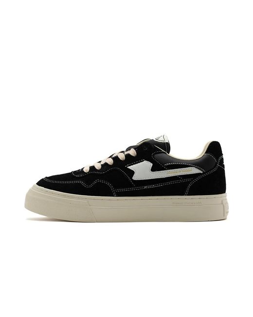 Stepney Workers Club Leder modello sneakers in Black für Herren