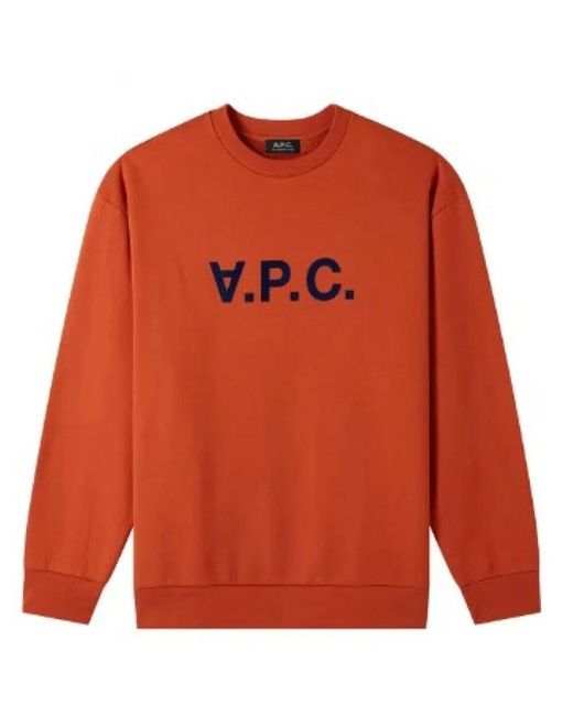 A.P.C. Orange Sweatshirts for men