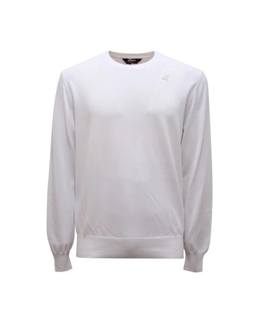 K-Way Gray Round-Neck Knitwear for men