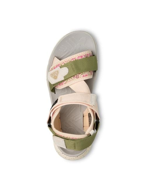 Flower Mountain Metallic Flat Sandals