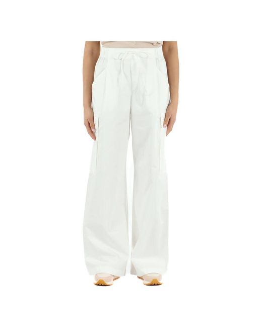 Replay White Wide Trousers
