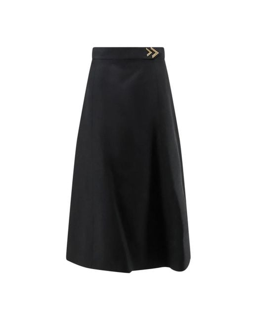 Valentino Black Midi Skirts