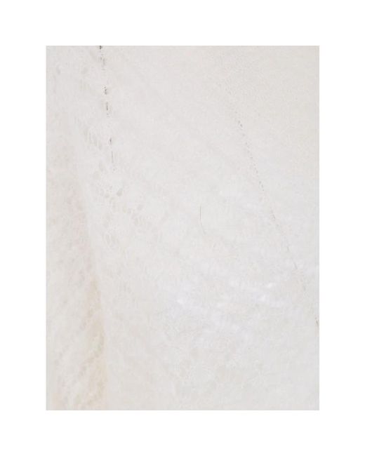 Twinset White Round-Neck Knitwear