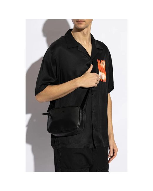 DIESEL Black Shoulder Bags for men